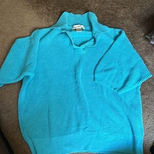 Vintage blue knit Top- L